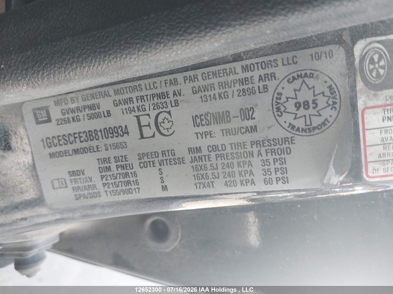 2011 CHEVROLET COLORADO thumbnail 10
