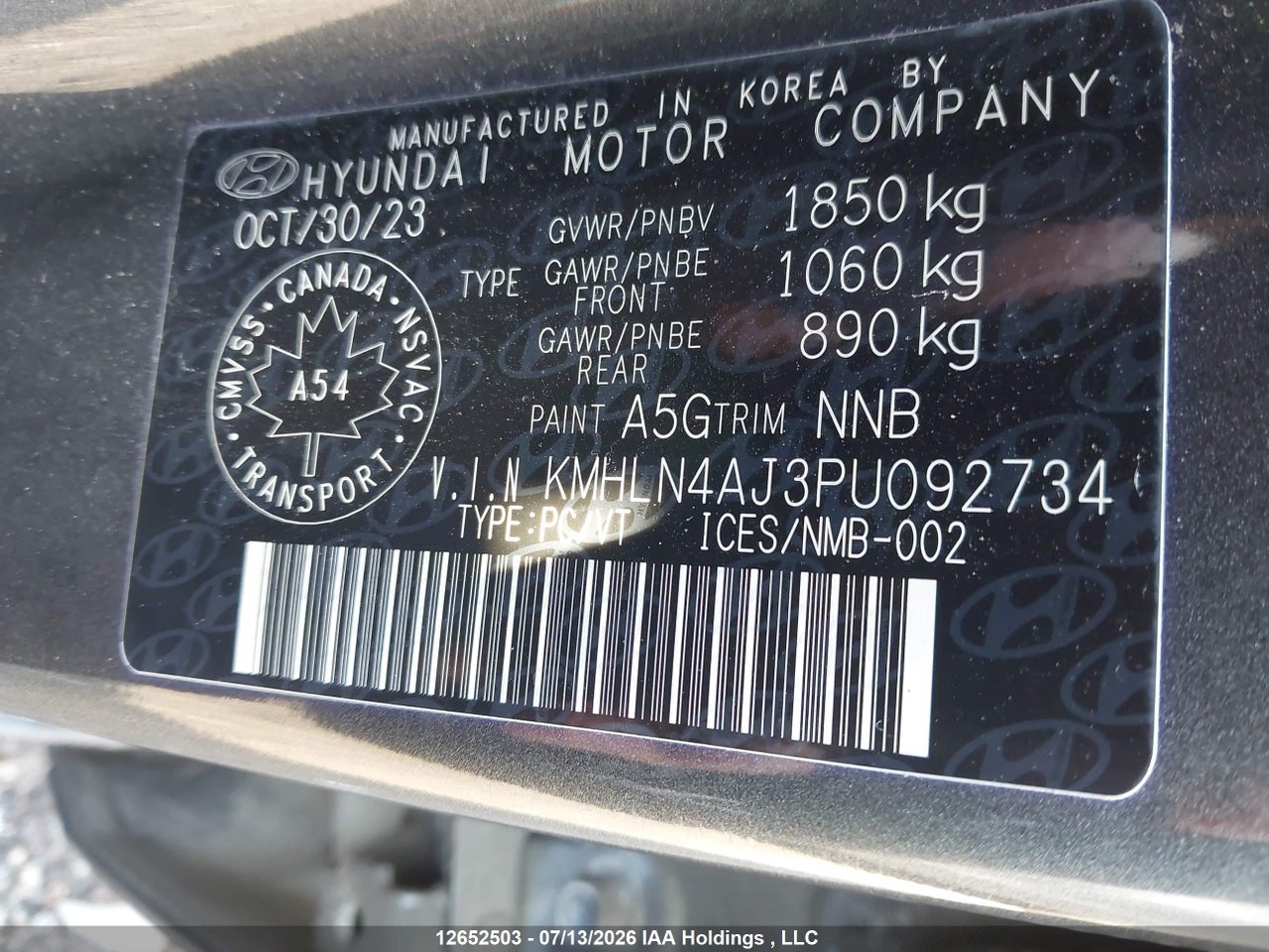 2023 HYUNDAI ELANTRA HYBRID LUXURY thumbnail 10