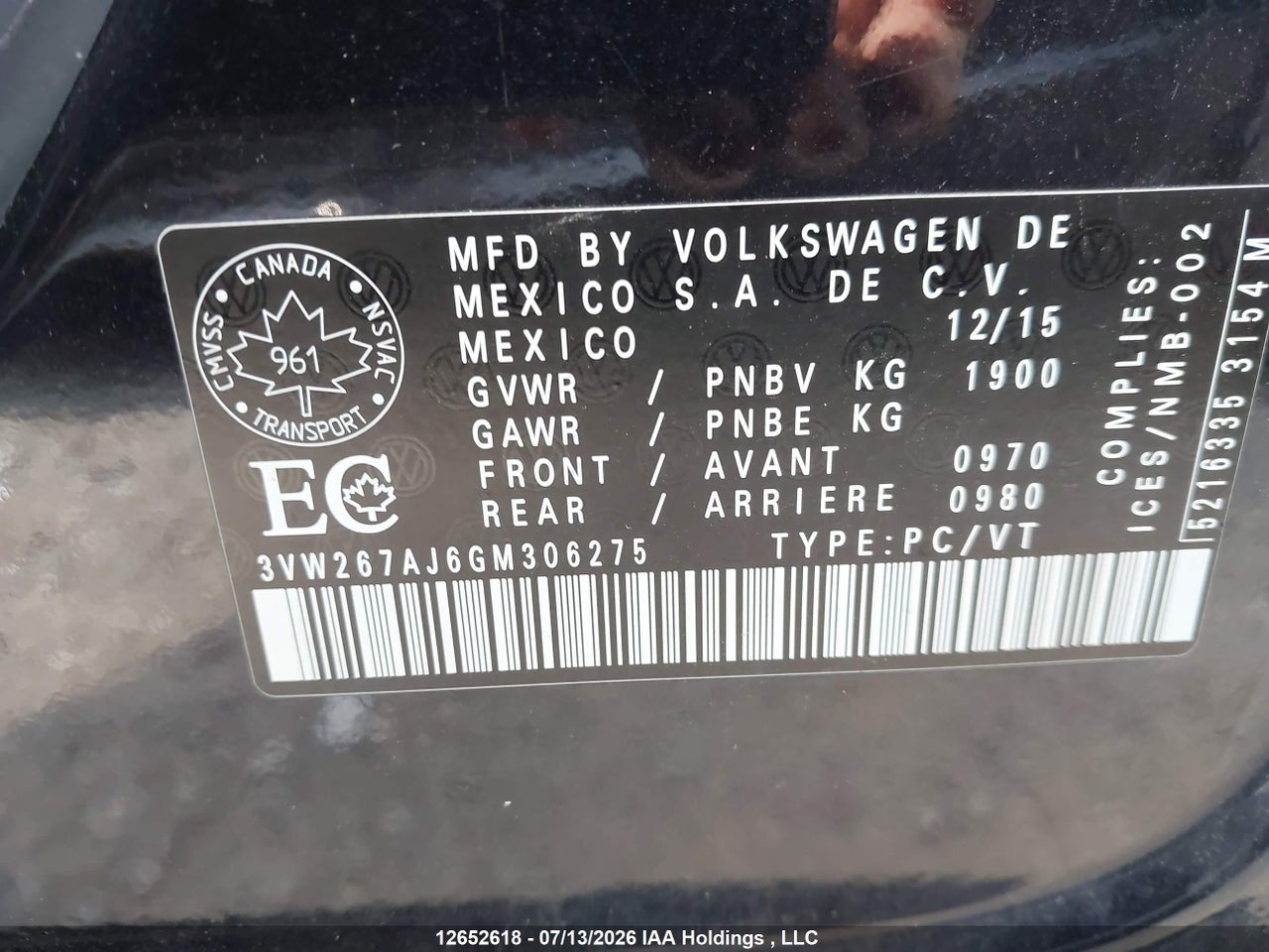 2016 VOLKSWAGEN JETTA thumbnail 10