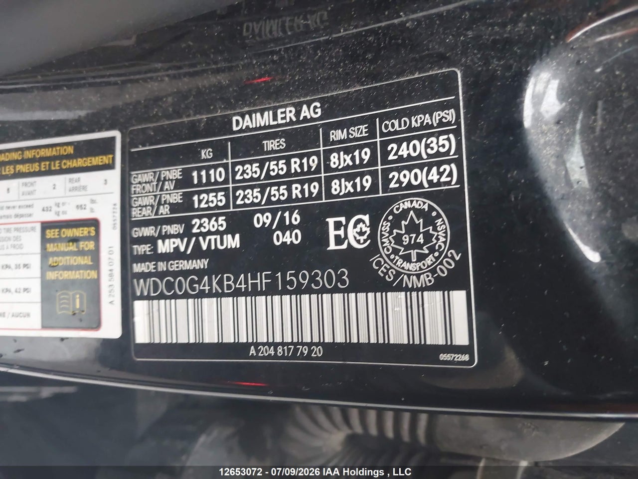 2017 MERCEDES BENZ GLC 300 4MATIC thumbnail 10