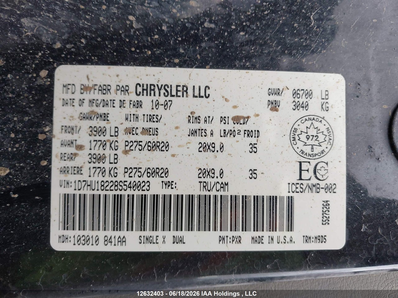 2008 DODGE RAM 1500 SLT thumbnail 10