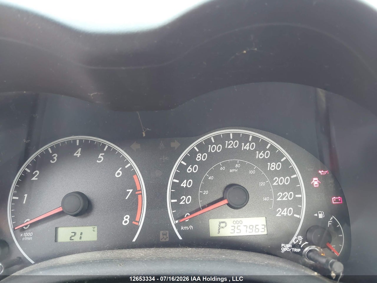 2012 TOYOTA COROLLA thumbnail 8