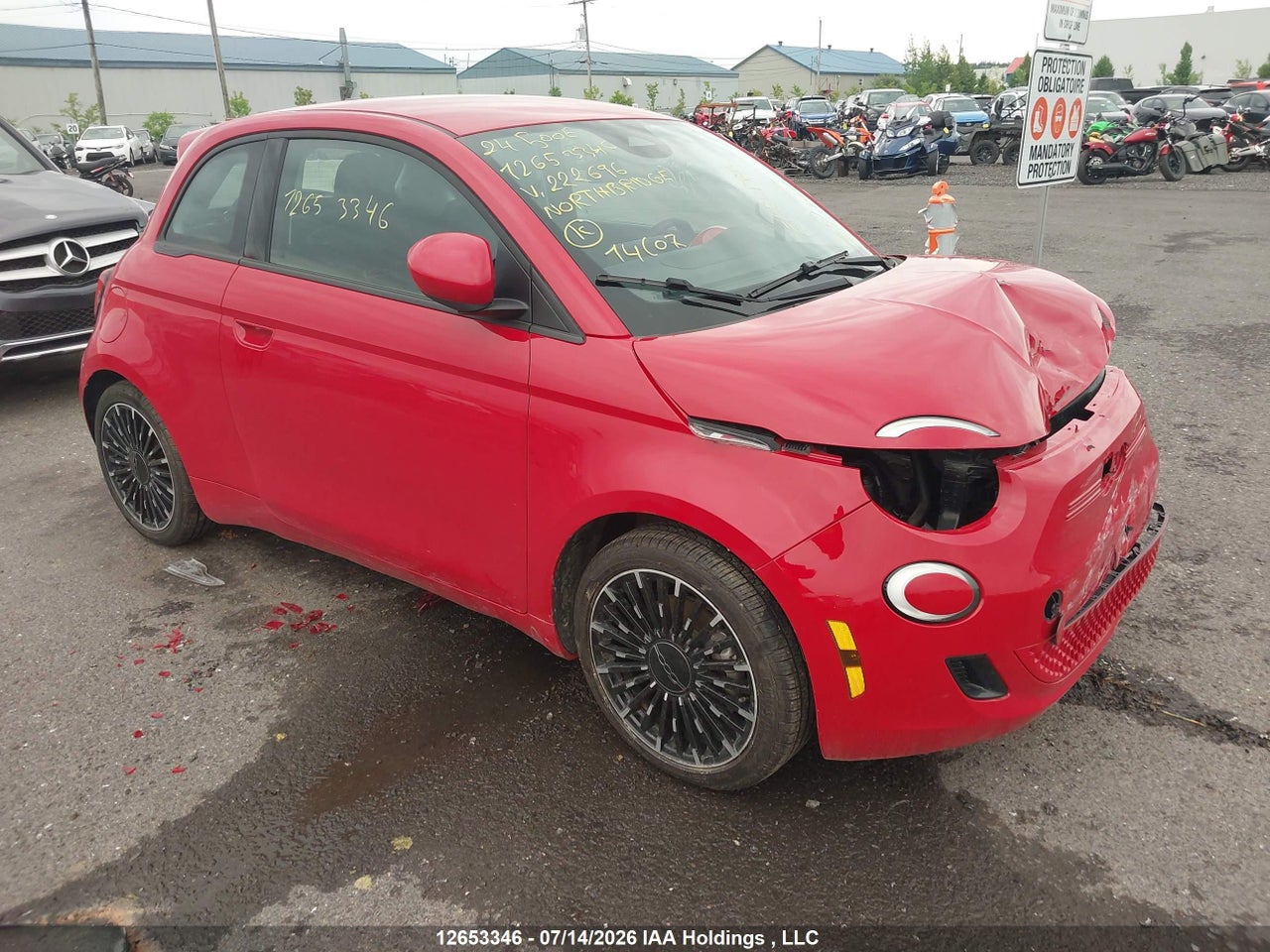 2024 FIAT 500 E RED thumbnail 2