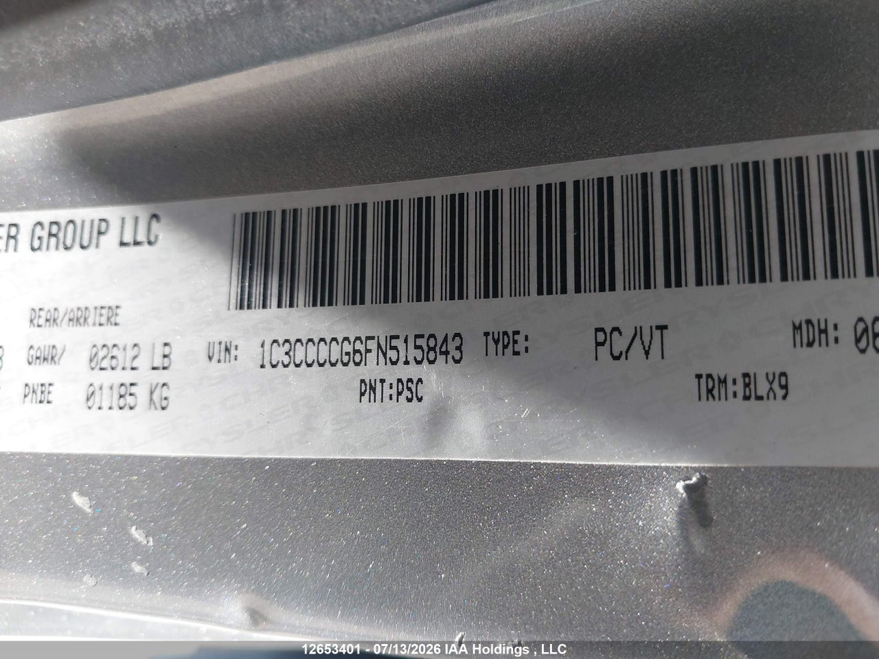 2015 CHRYSLER 200 C thumbnail 10