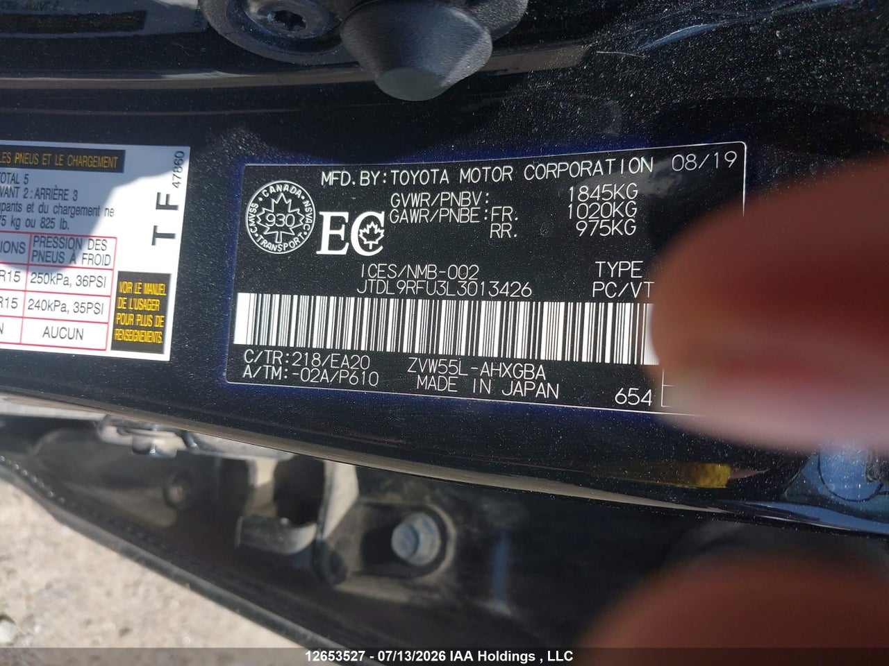 2020 TOYOTA PRIUS TECHNOLOGY AWD-E thumbnail 10
