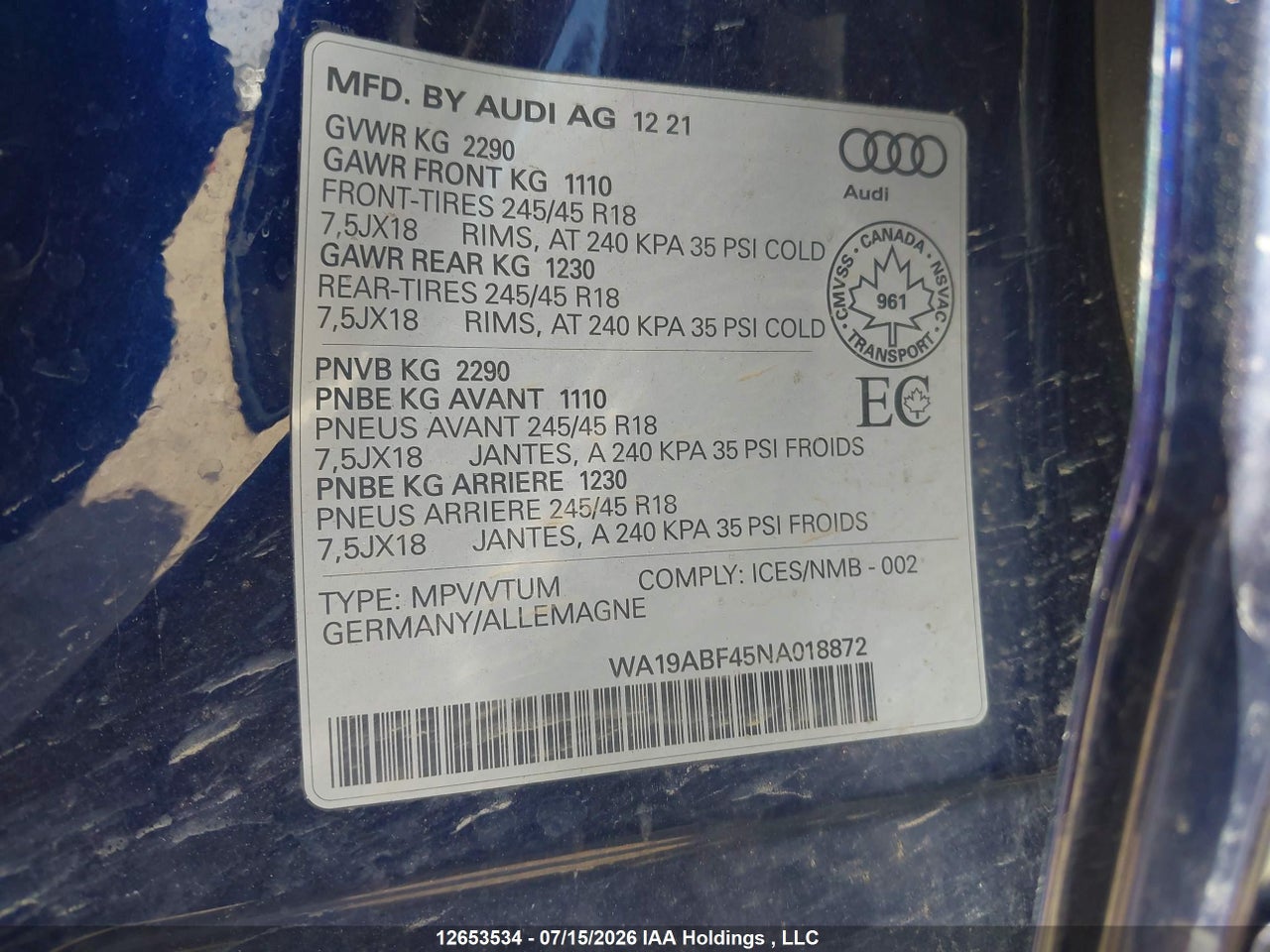 2022 AUDI A4 ALLROAD 45 TECHNIK thumbnail 10