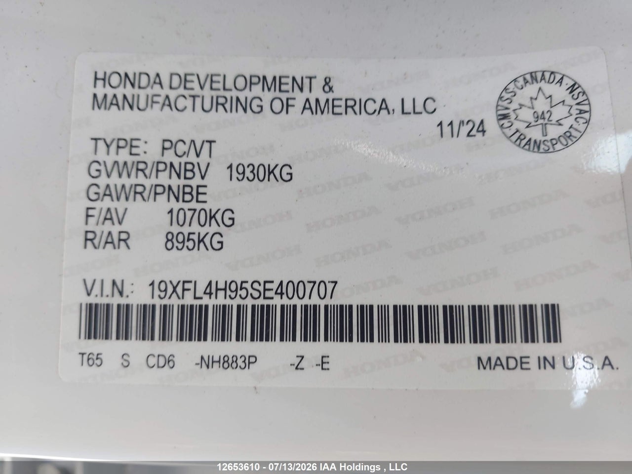 2025 HONDA CIVIC SPORT TOURING HYBRID thumbnail 10