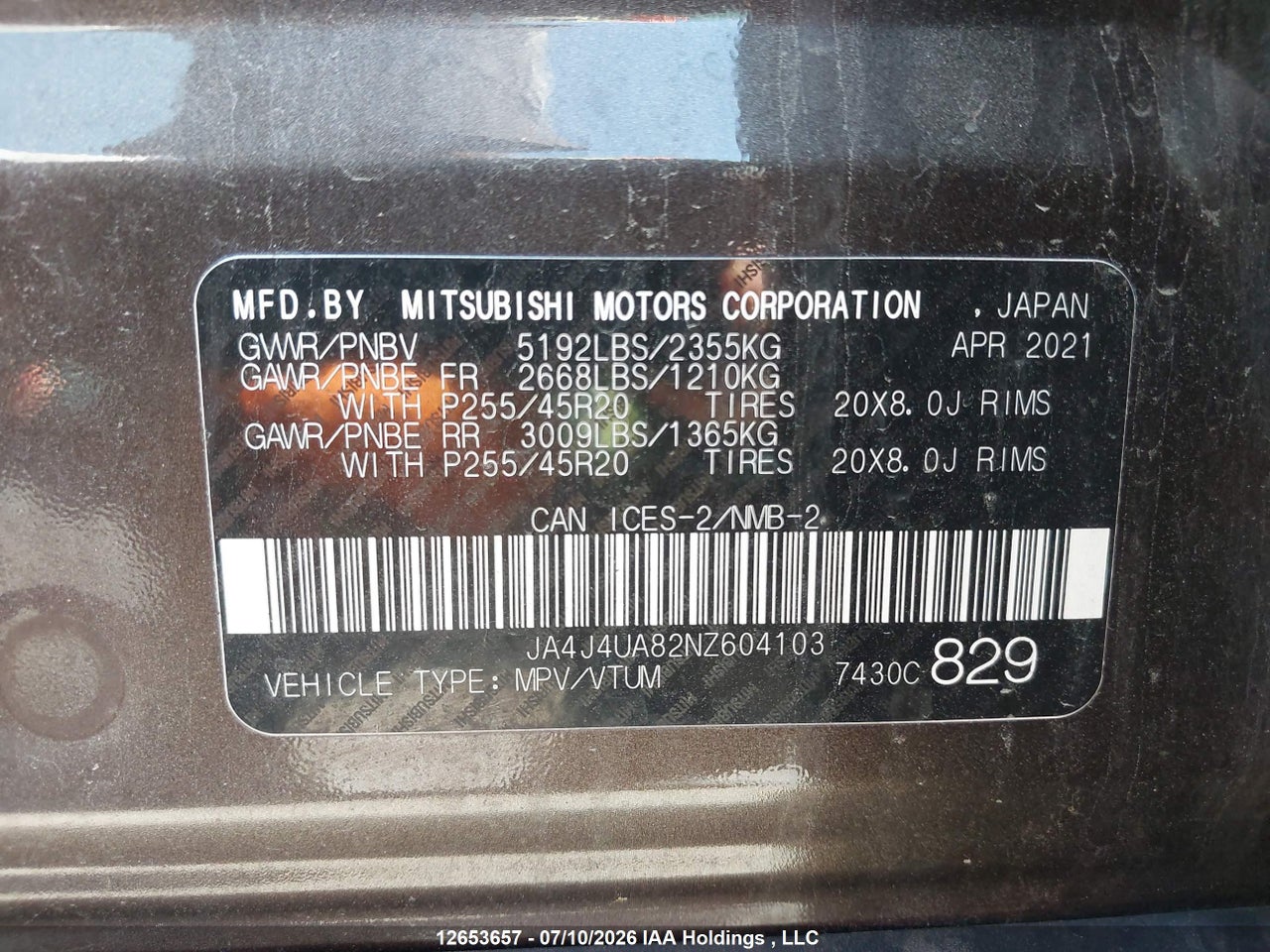 2022 MITSUBISHI OUTLANDER LE/LE PREMIUM/SE/SEL thumbnail 10