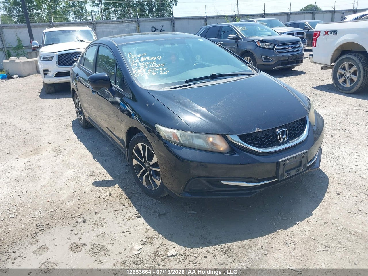 2014 HONDA CIVIC EX 4DR thumbnail 2