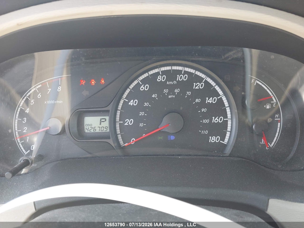 2012 TOYOTA SIENNA LE thumbnail 8