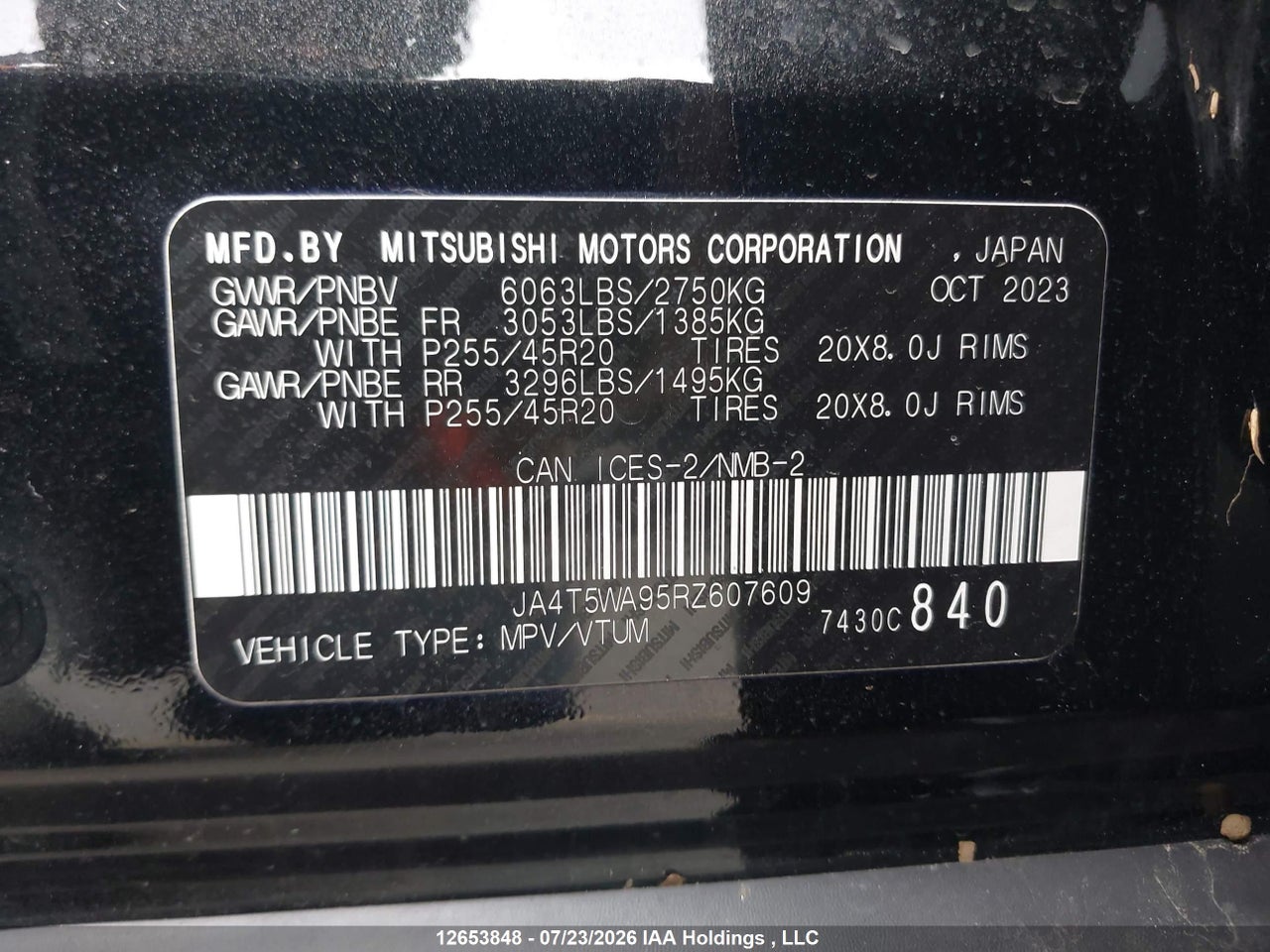 2024 MITSUBISHI OUTLANDER GT/GT NOIR/GT PREMIUM/NOIR thumbnail 10