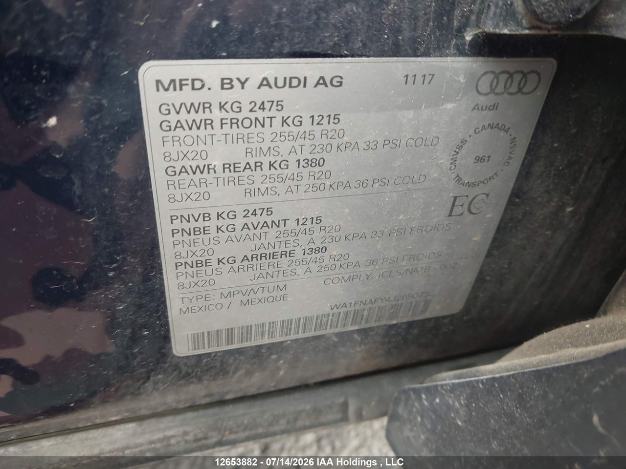 2018 AUDI Q5 2.0T TECHNIK thumbnail 10