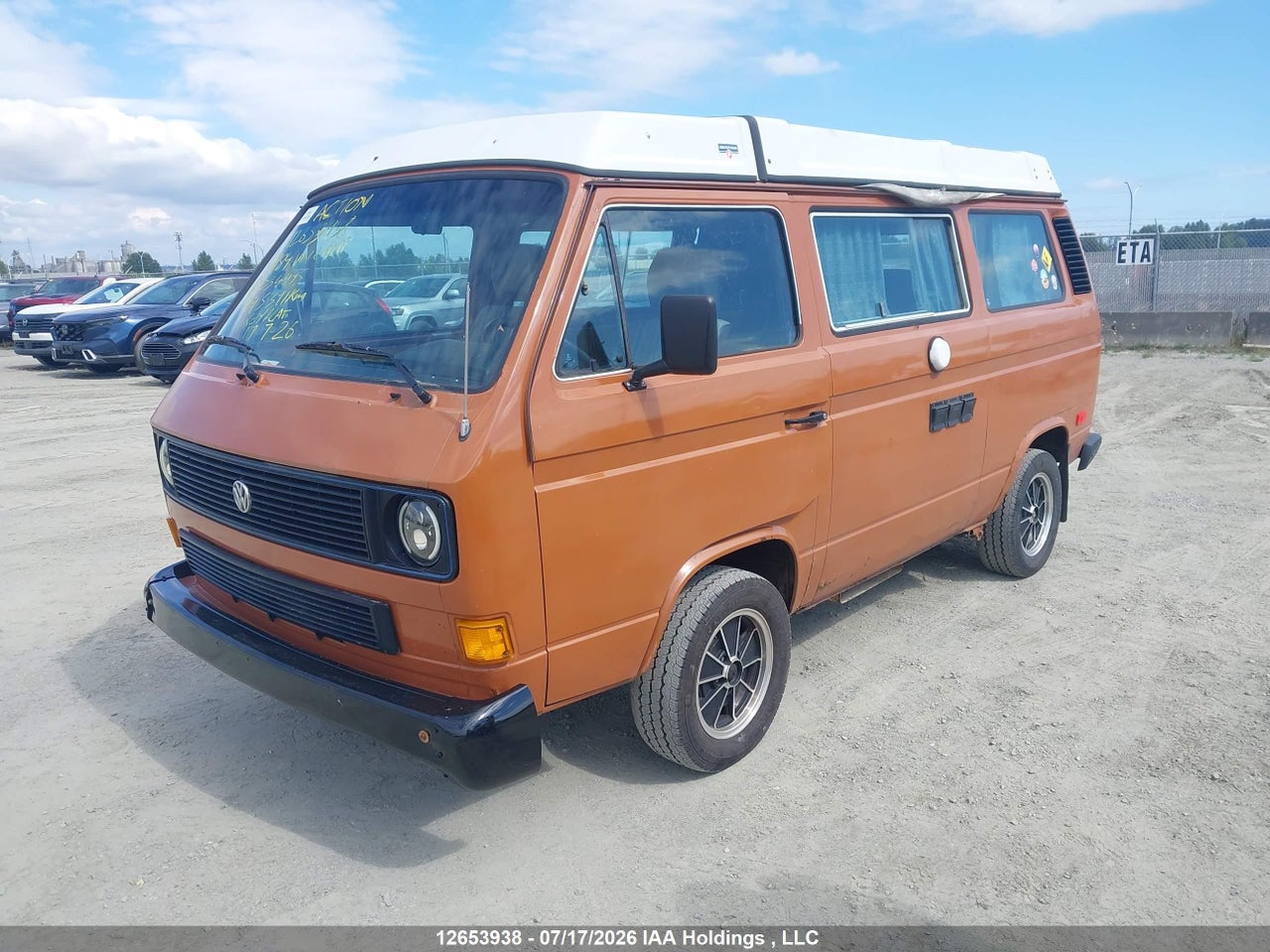 1984 VOLKSWAGEN VANAGON CAMPMOBILE thumbnail 3