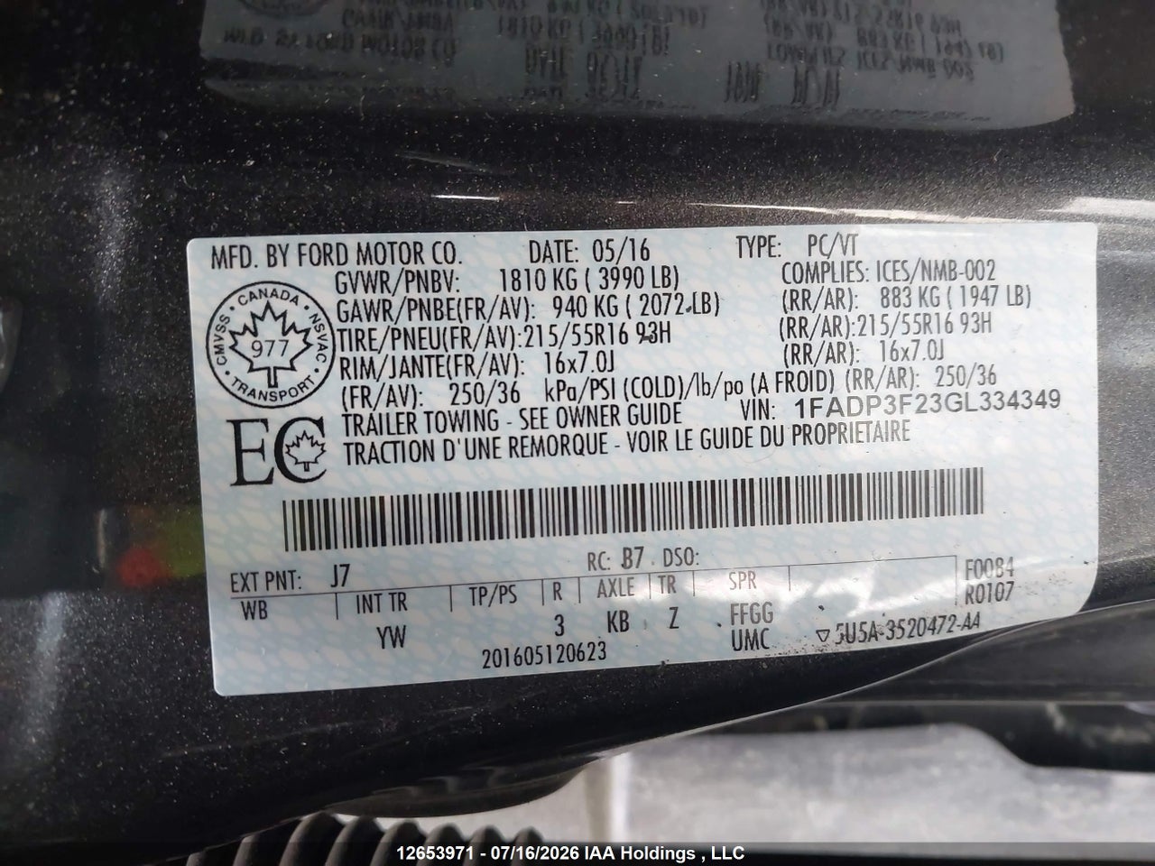 2016 FORD FOCUS SE thumbnail 10