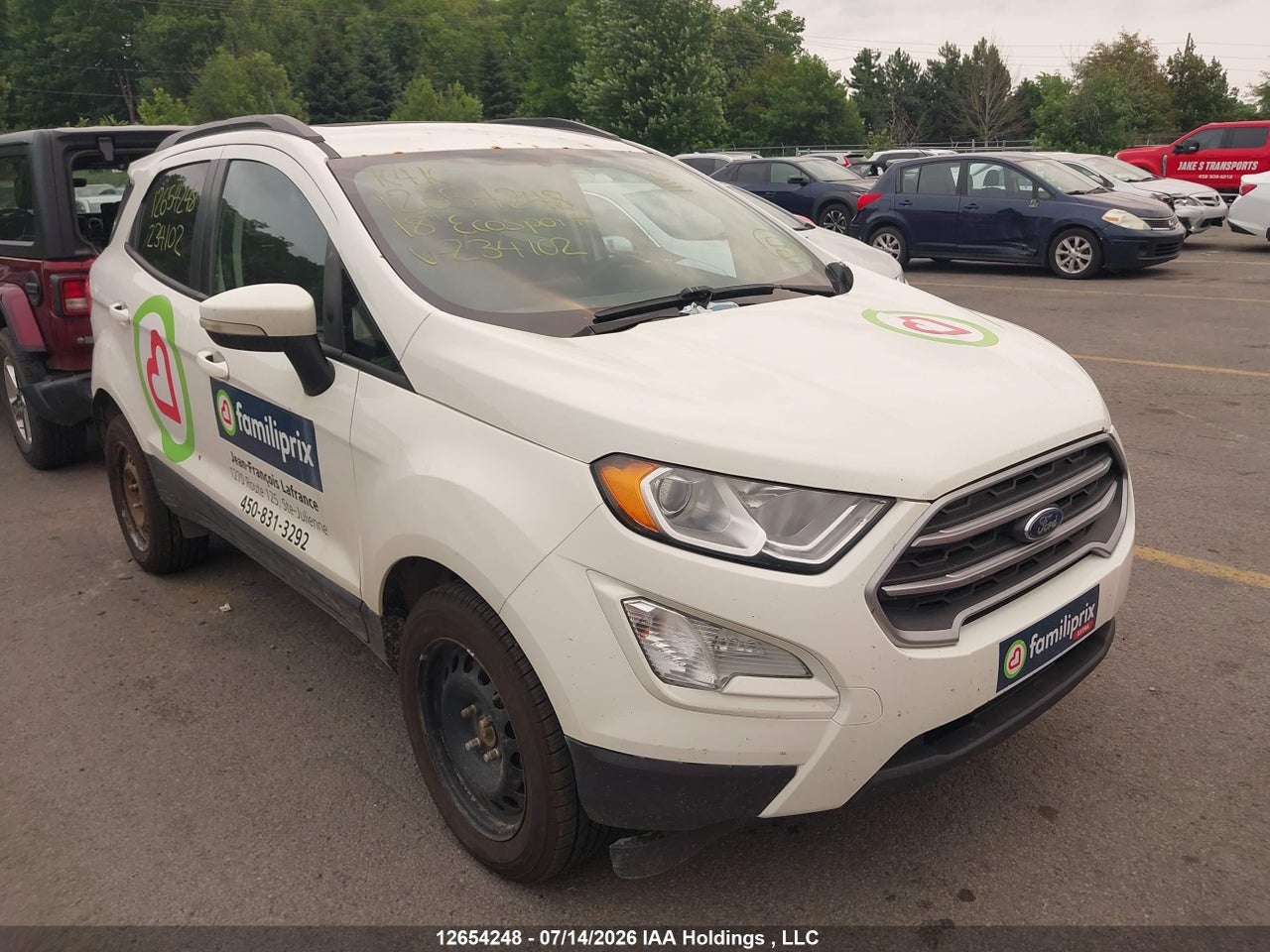 2018 FORD ECOSPORT SE thumbnail 2