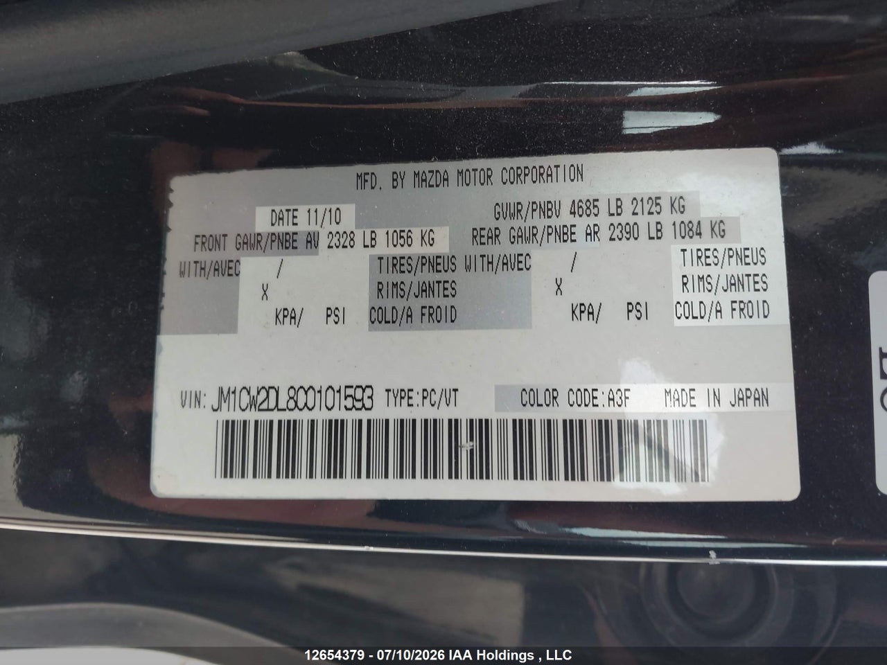 2012 MAZDA MAZDA5 GRAND TOURING thumbnail 10