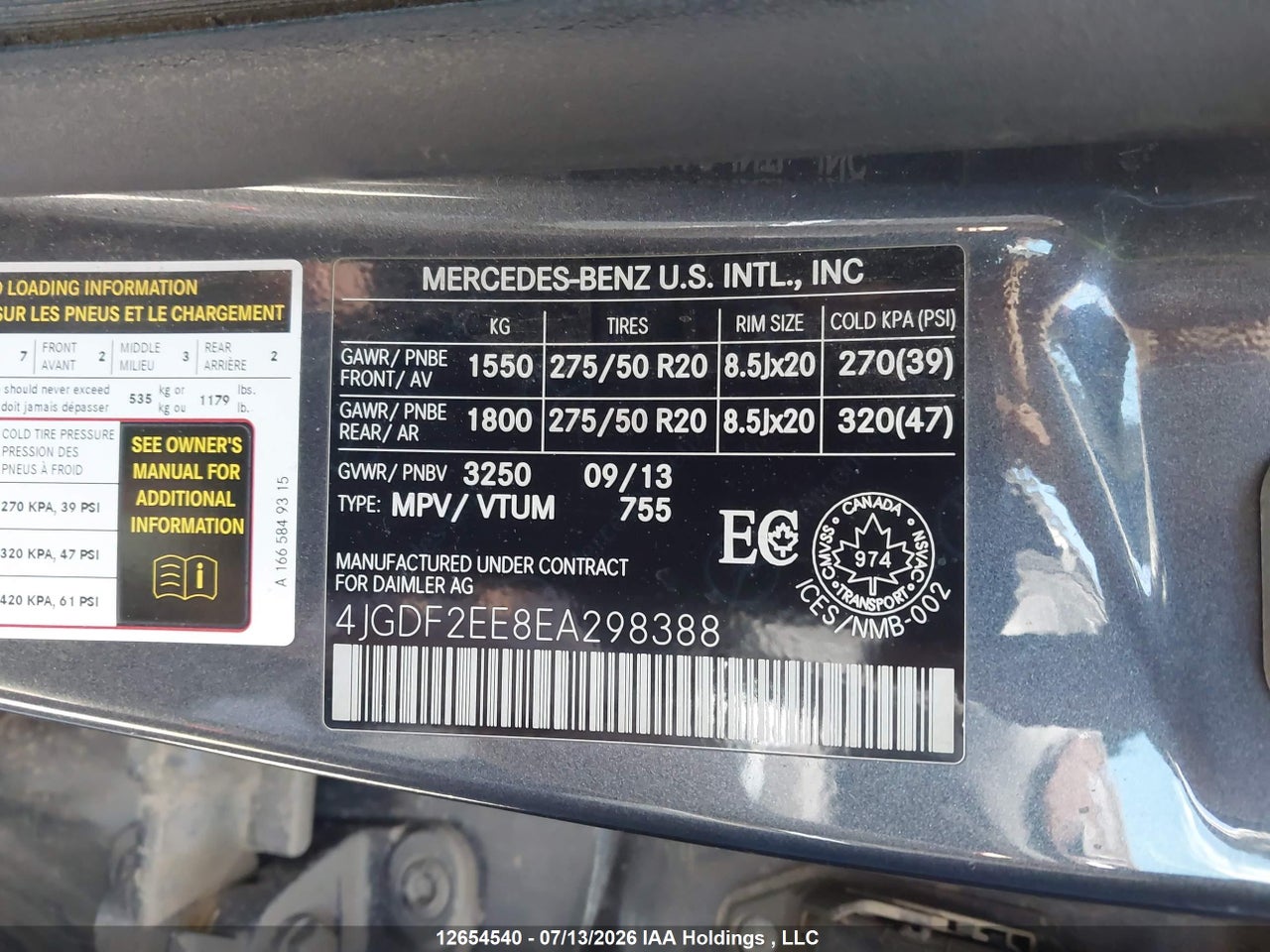 2014 MERCEDES BENZ GL 350 BLUETEC 4MATIC thumbnail 10