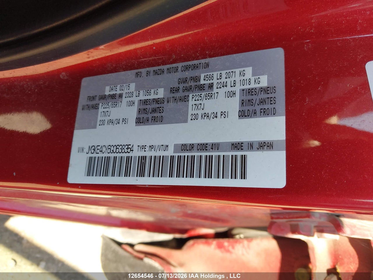 2016 MAZDA CX-5 GS thumbnail 10