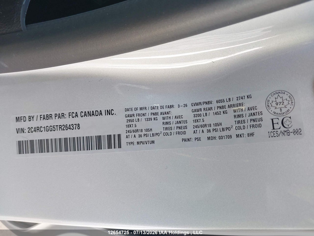 2026 CHRYSLER PACIFICA LIMITED thumbnail 10
