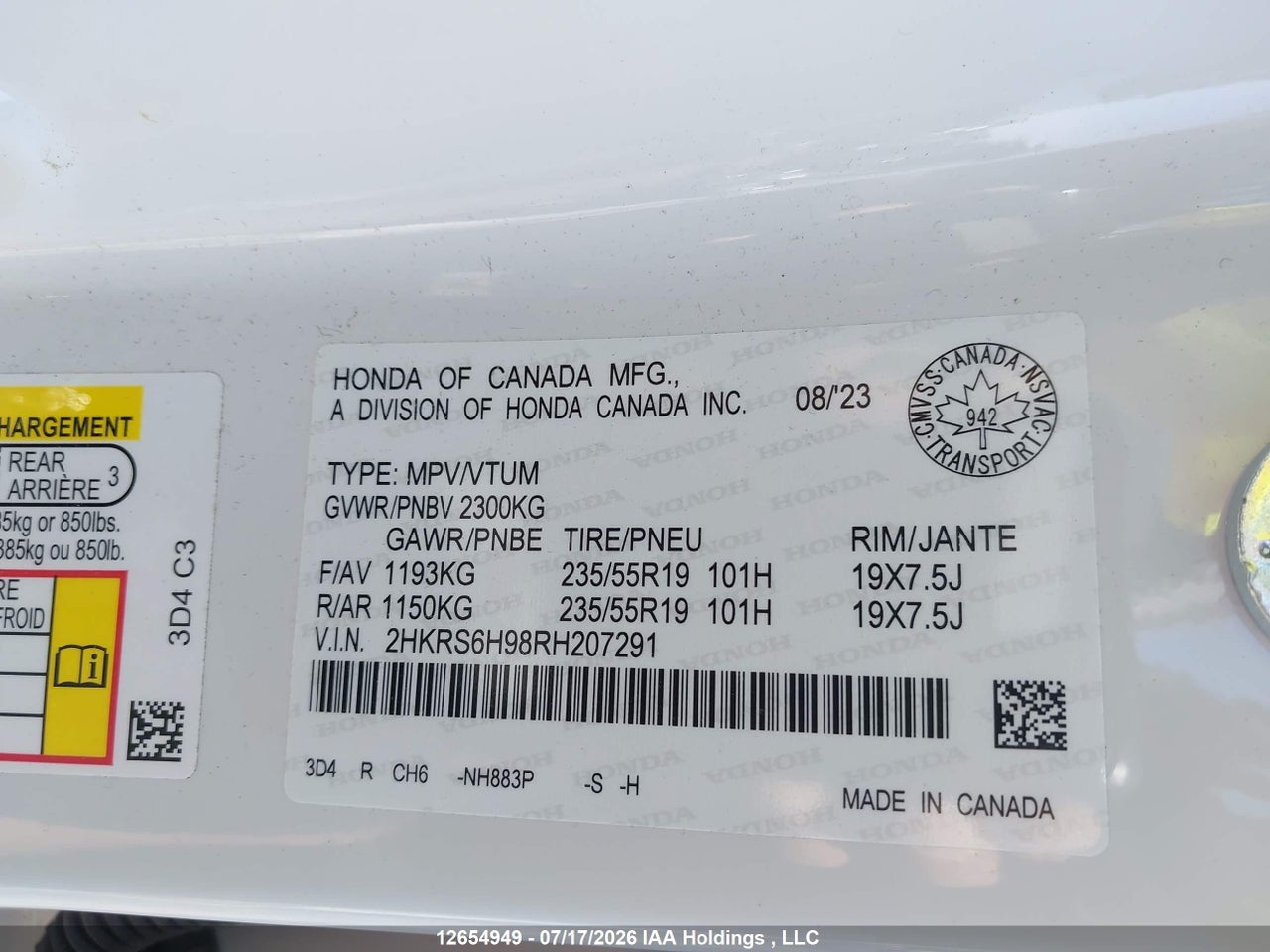 2024 HONDA CR-V TOURING HYBRID thumbnail 10