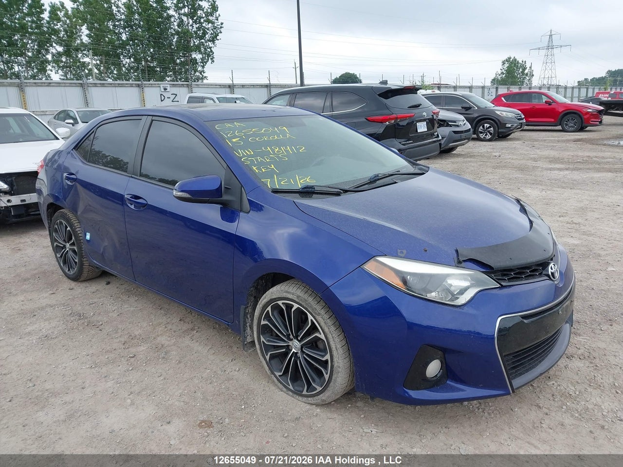 2015 TOYOTA COROLLA L/LE/LE PLS/PRM/S/S PLS thumbnail 2