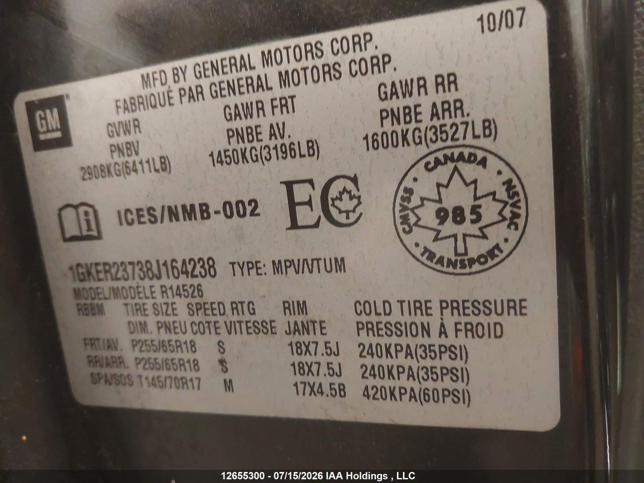 2008 GMC ACADIA thumbnail 10