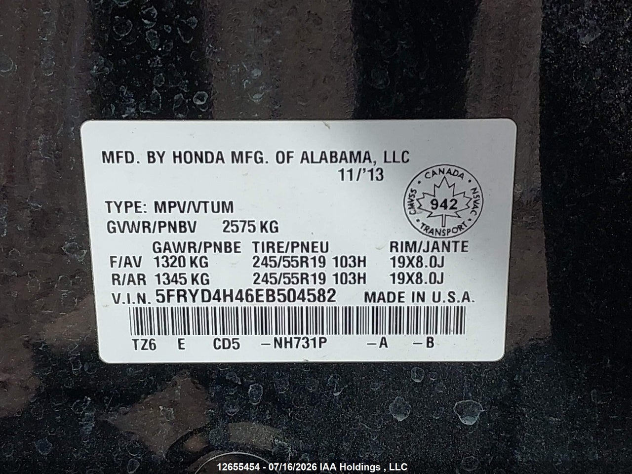 2014 ACURA MDX TECHNOLOGY thumbnail 10
