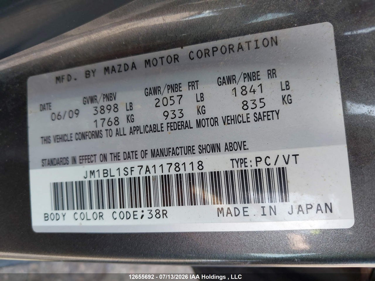 2010 MAZDA 3 thumbnail 10