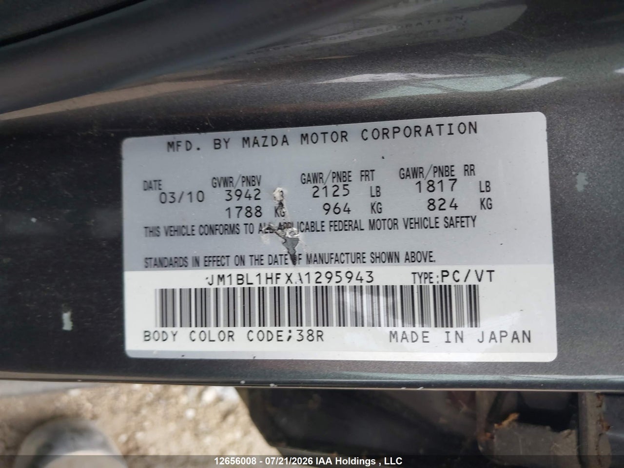 2010 MAZDA 3 thumbnail 10