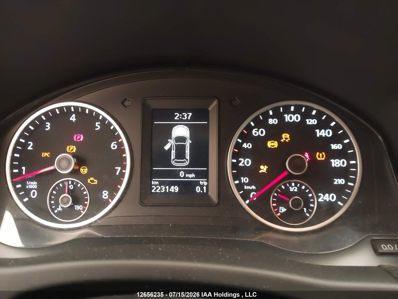 2012 VOLKSWAGEN TIGUAN 2.0 TSI COMFORTLINE/2.0 TSI TRENDLINE thumbnail 8