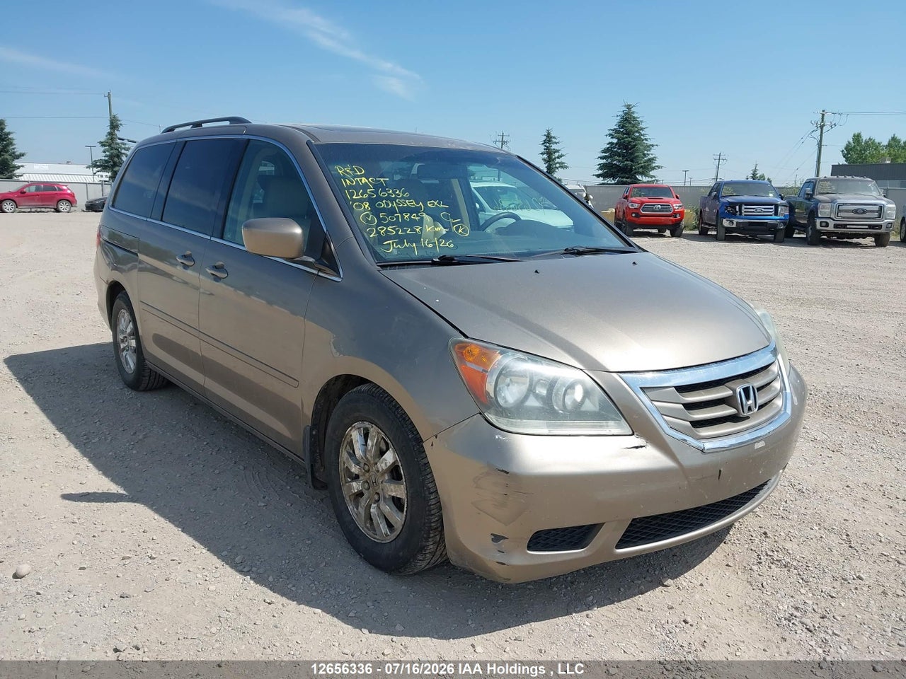 2008 HONDA ODYSSEY EXL thumbnail 2