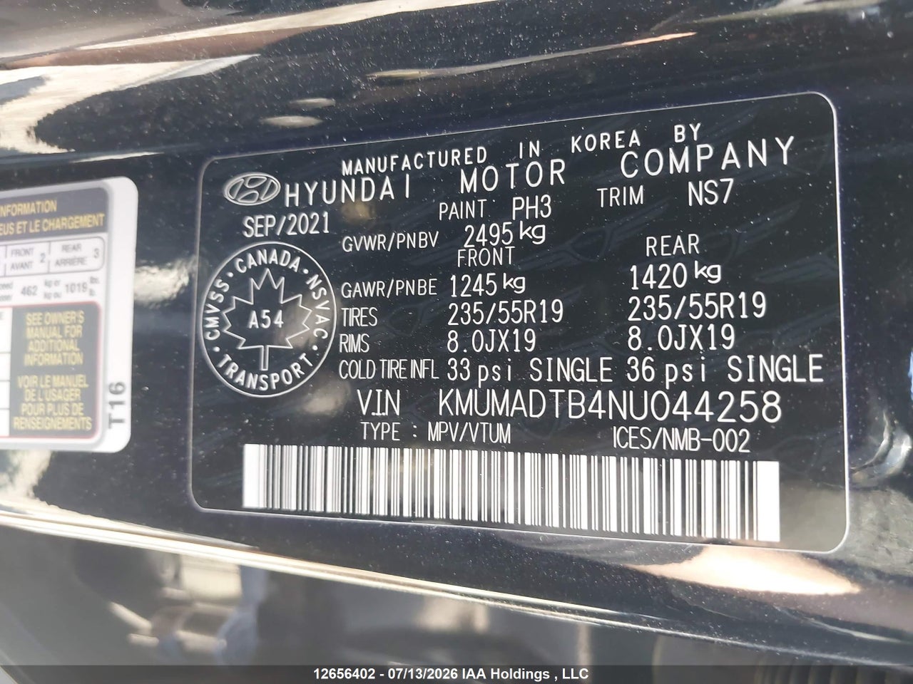 2022 GENESIS GV70 SELECT/ADVANCED/SPORT PRESTIGE thumbnail 10