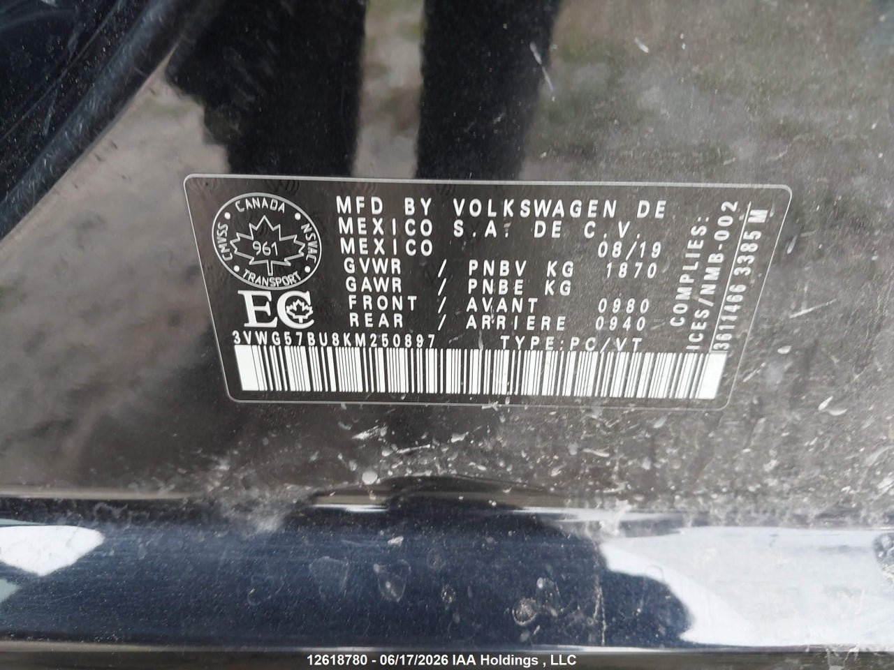 2019 VOLKSWAGEN JETTA 1.4 TSI EXECLINE thumbnail 10