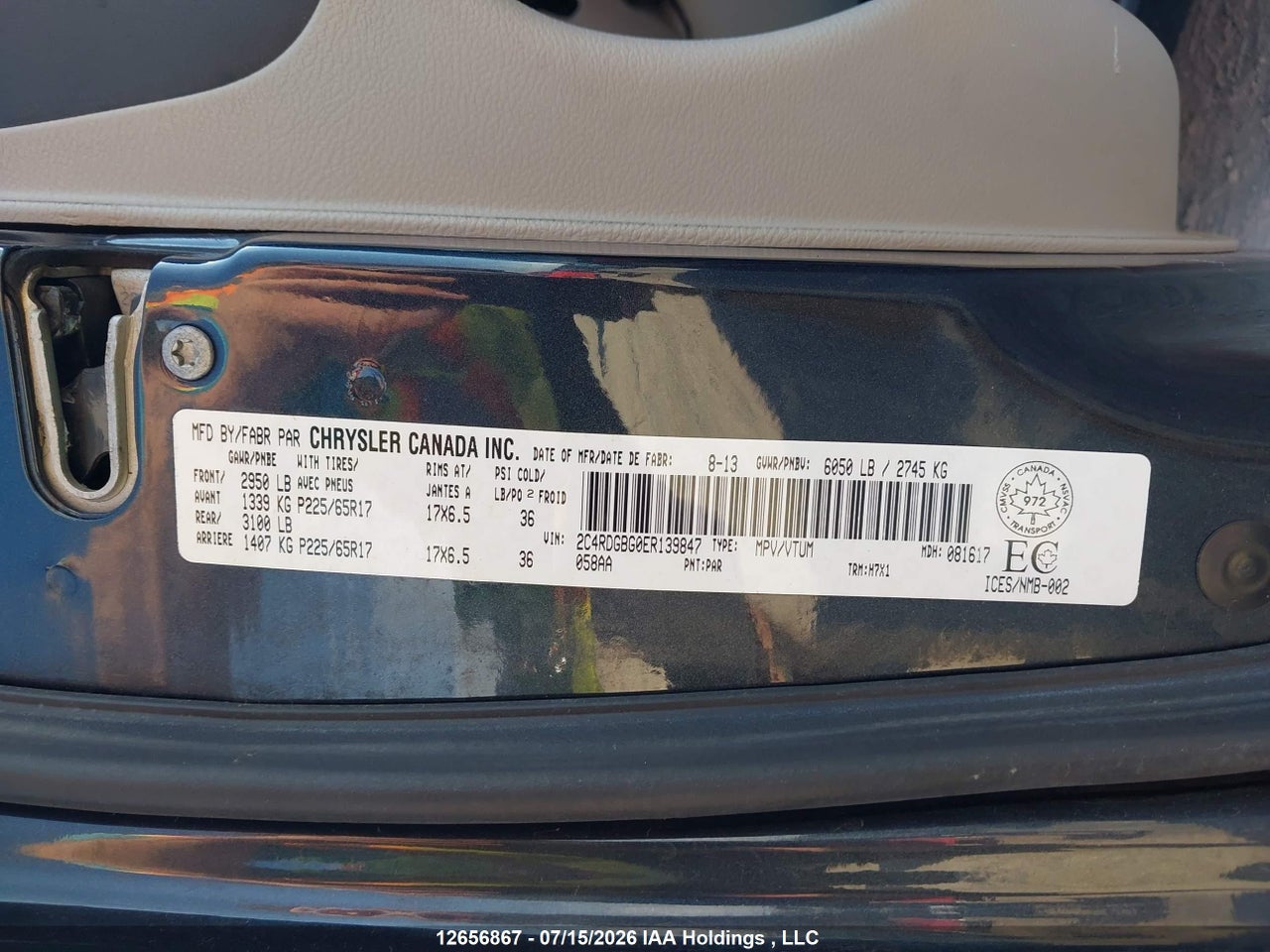 2014 DODGE GRAND CARAVAN SE thumbnail 10