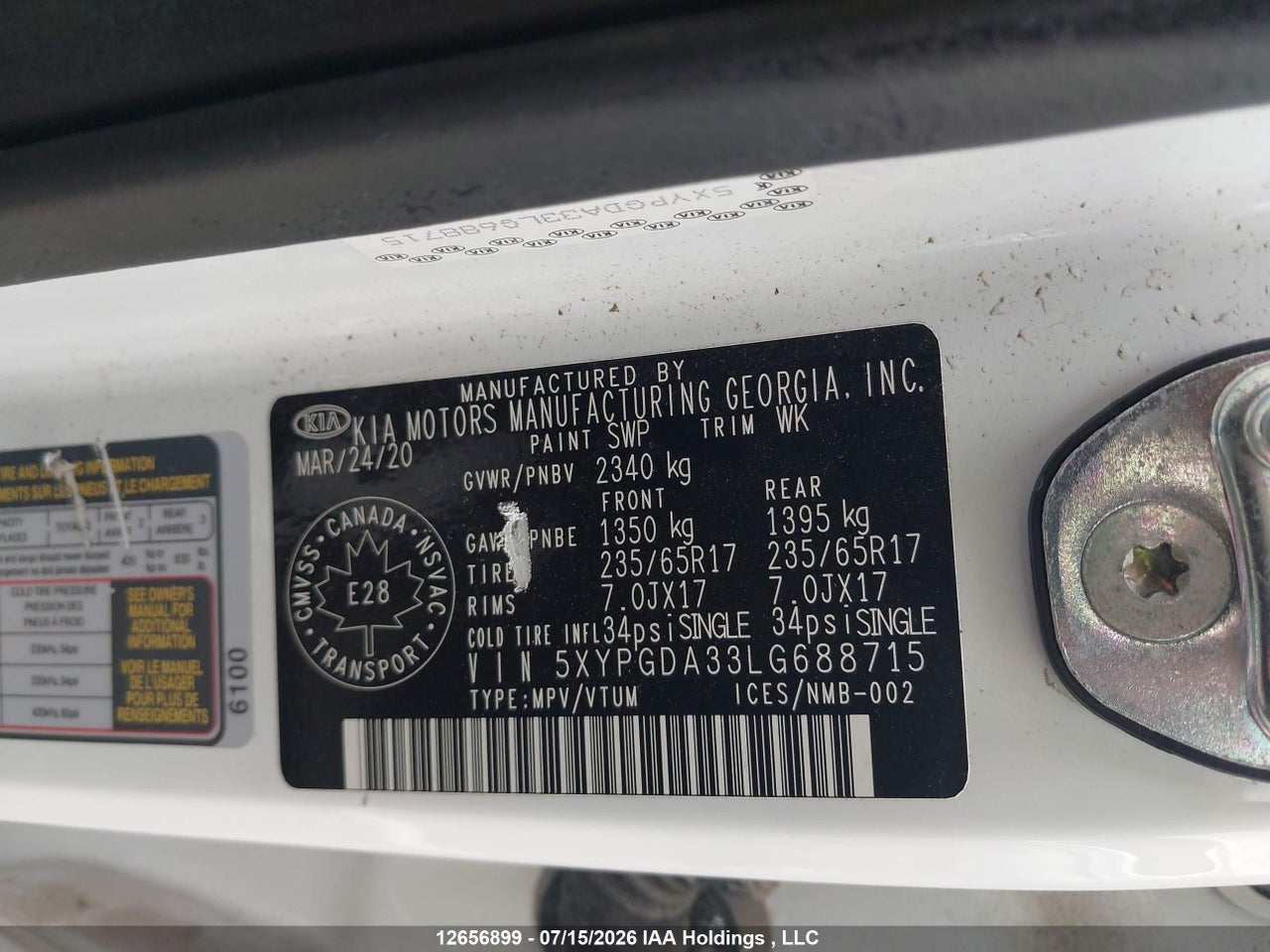 2020 KIA SORENTO thumbnail 10