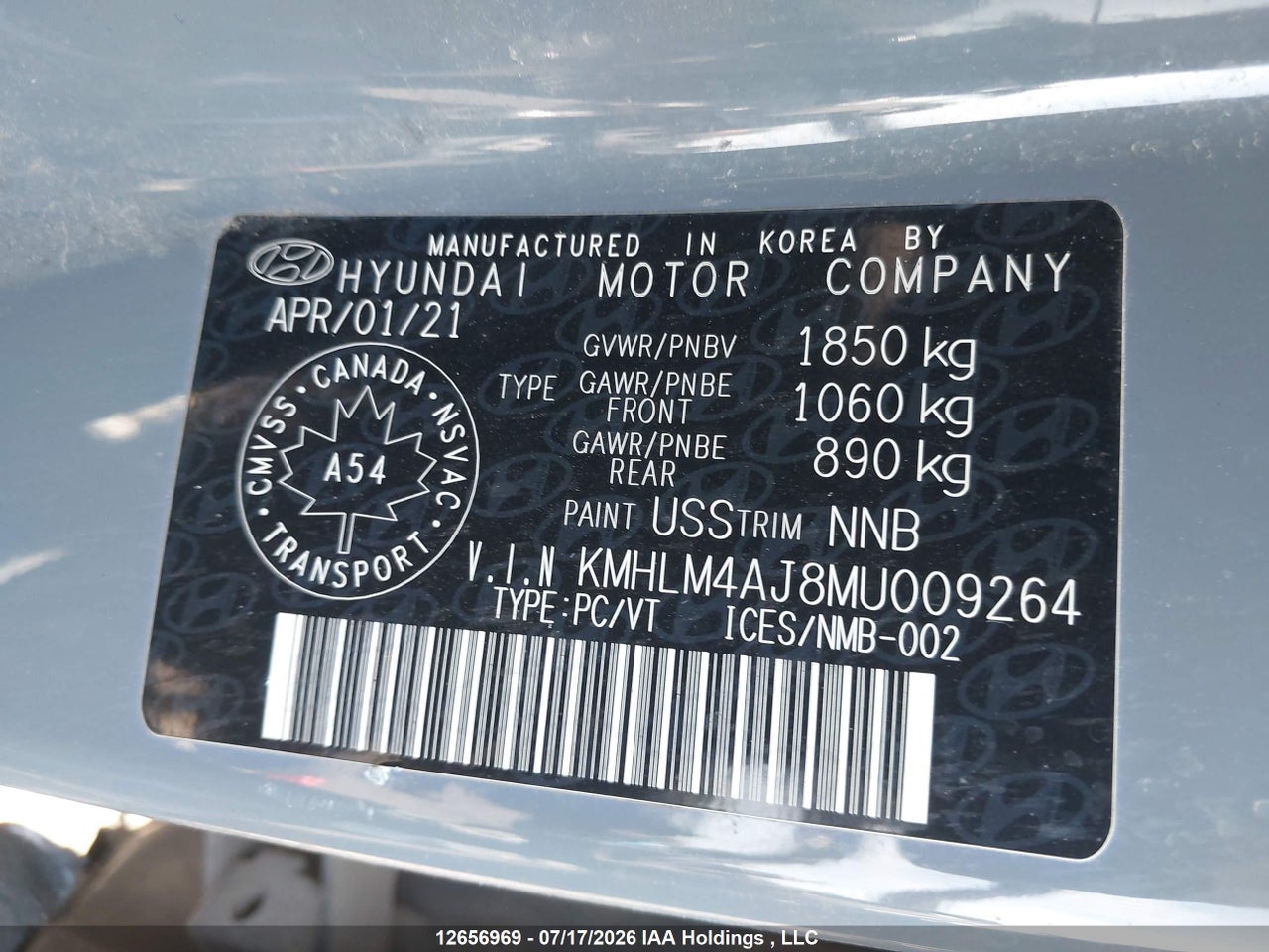 2021 HYUNDAI ELANTRA HYBRID PREFERRED thumbnail 10