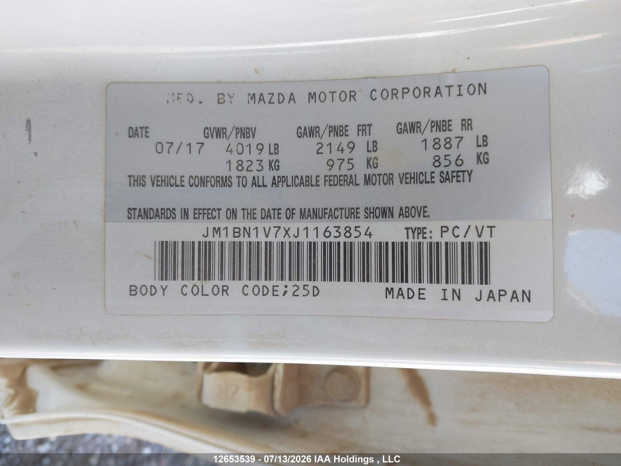 2018 MAZDA MAZDA3 50TH ANNIVERSARY EDITION/GS/SE thumbnail 10