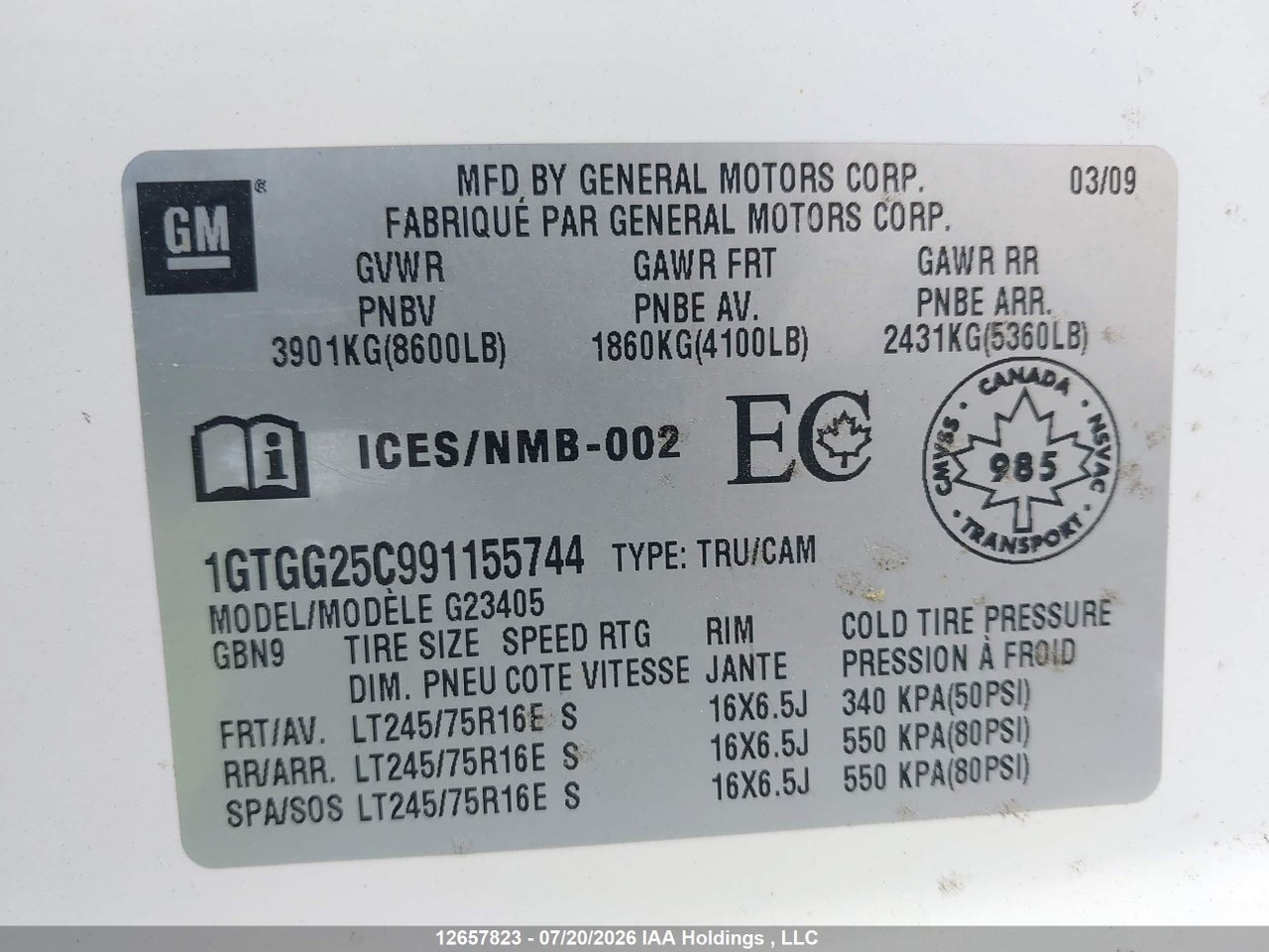 2009 GMC SAVANA G2500 thumbnail 10