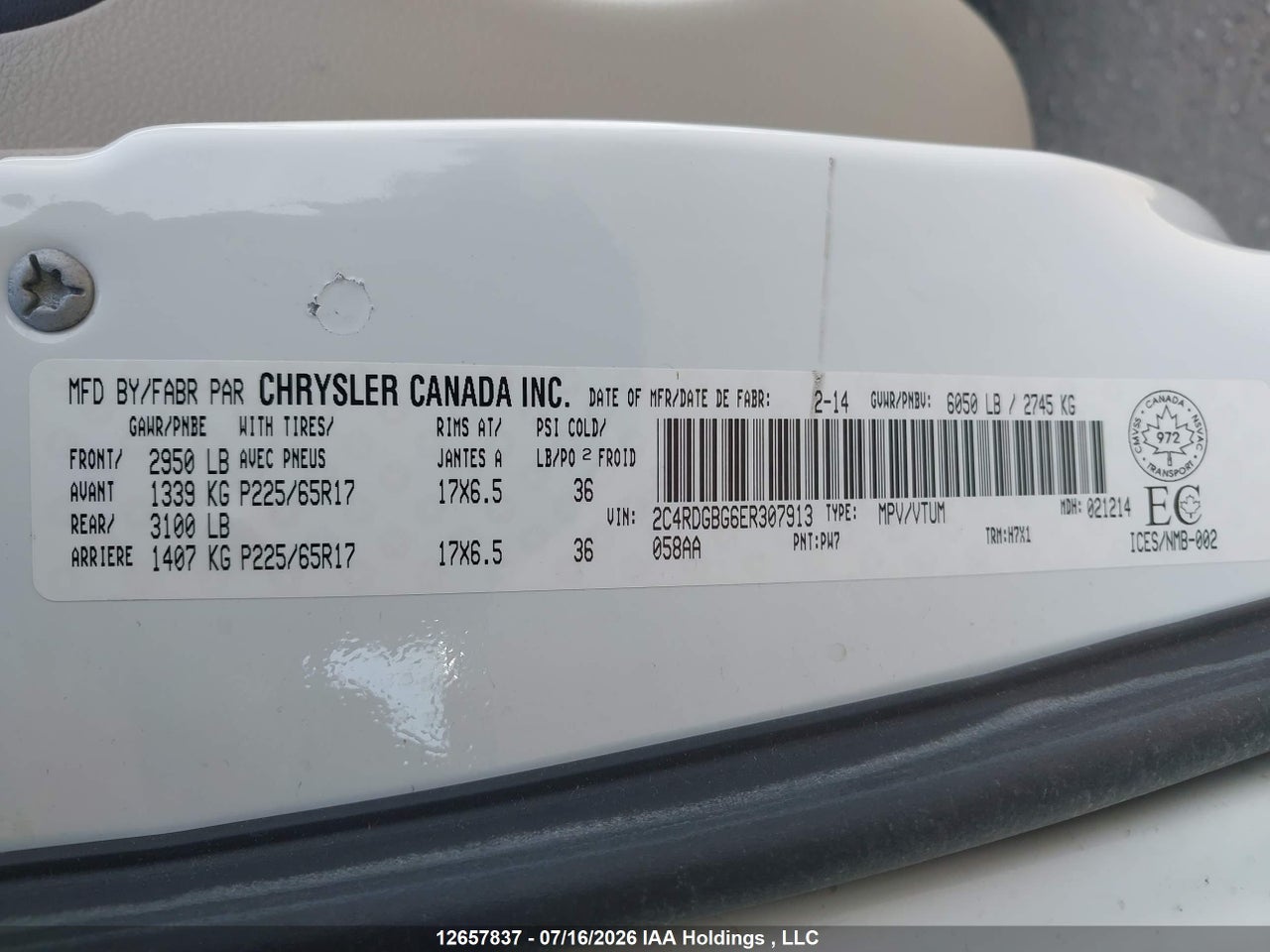 2014 DODGE GRAND CARAVAN SE/SXT thumbnail 10