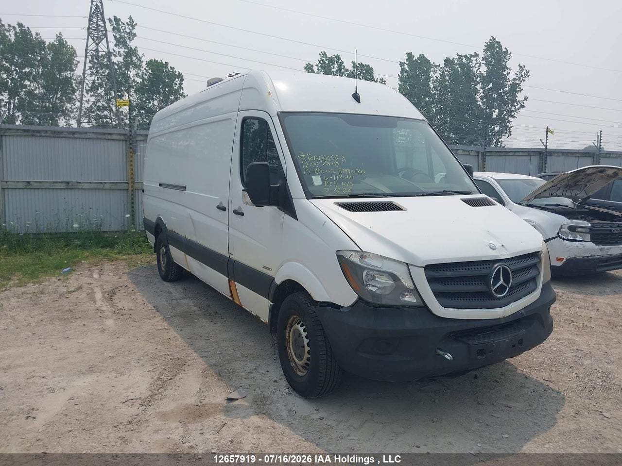 2015 MERCEDES BENZ SPRINTER 2500 thumbnail 2