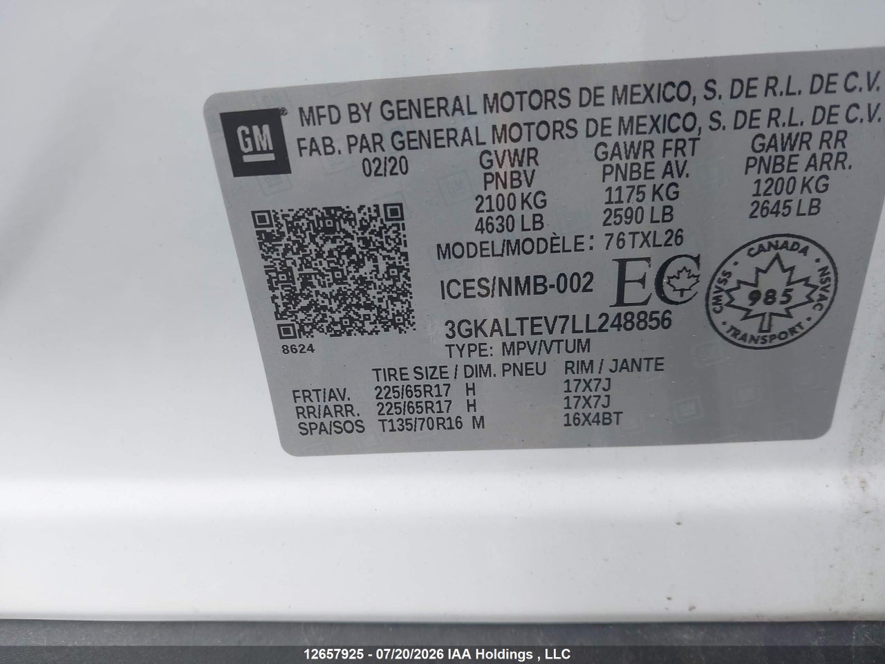 2020 GMC TERRAIN SLE thumbnail 10