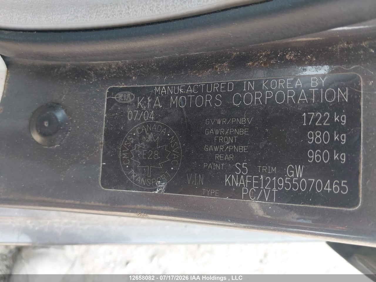 2005 KIA spectra thumbnail 10