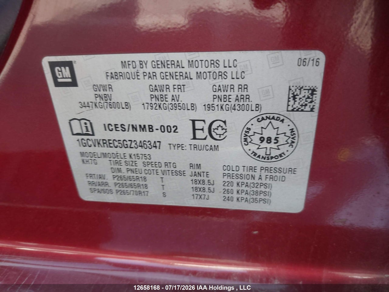 2016 CHEVROLET SILVERADO 1500 LT thumbnail 10