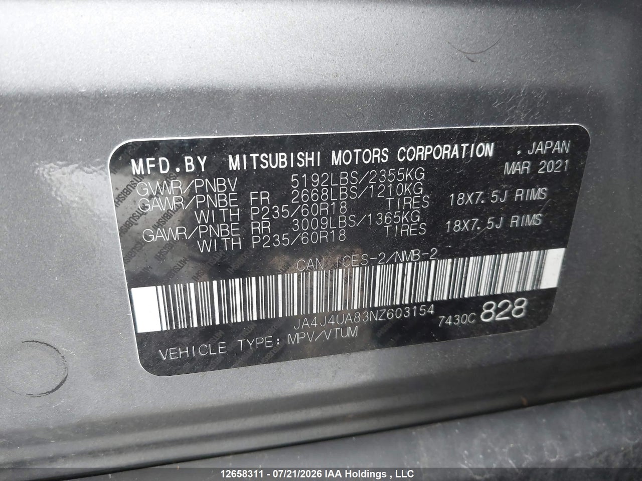 2022 MITSUBISHI OUTLANDER SE/BLACK EDITION thumbnail 10