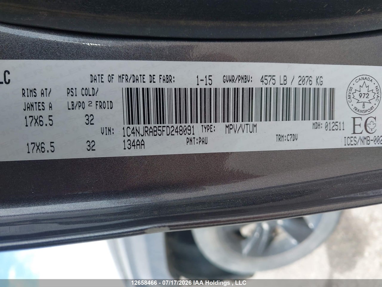 2015 JEEP PATRIOT thumbnail 10