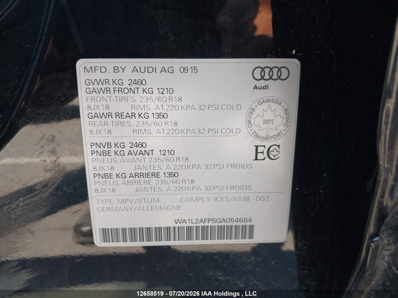 2016 AUDI Q5 PREMIUM PLUS thumbnail 10