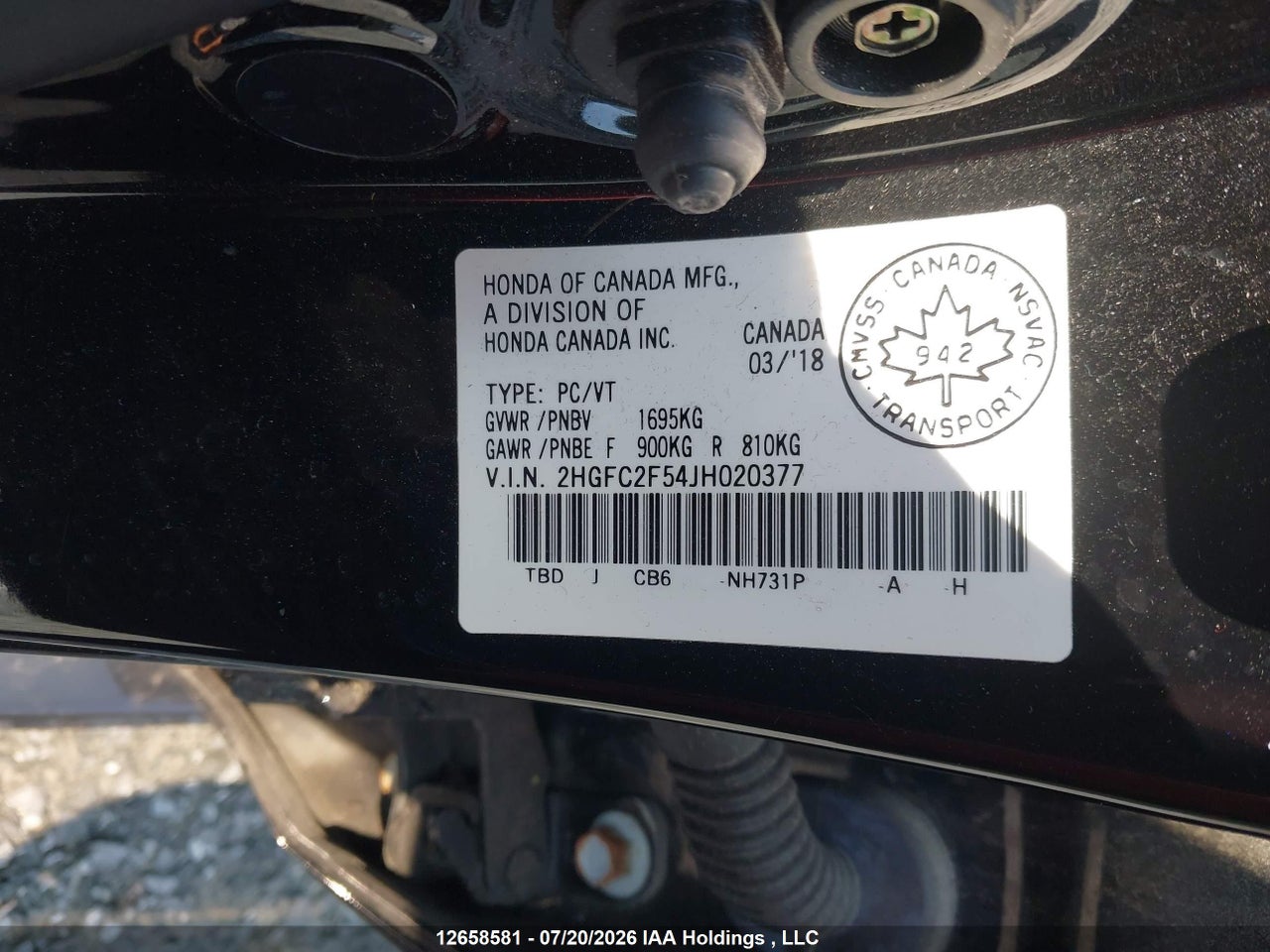 2018 HONDA CIVIC LX thumbnail 10