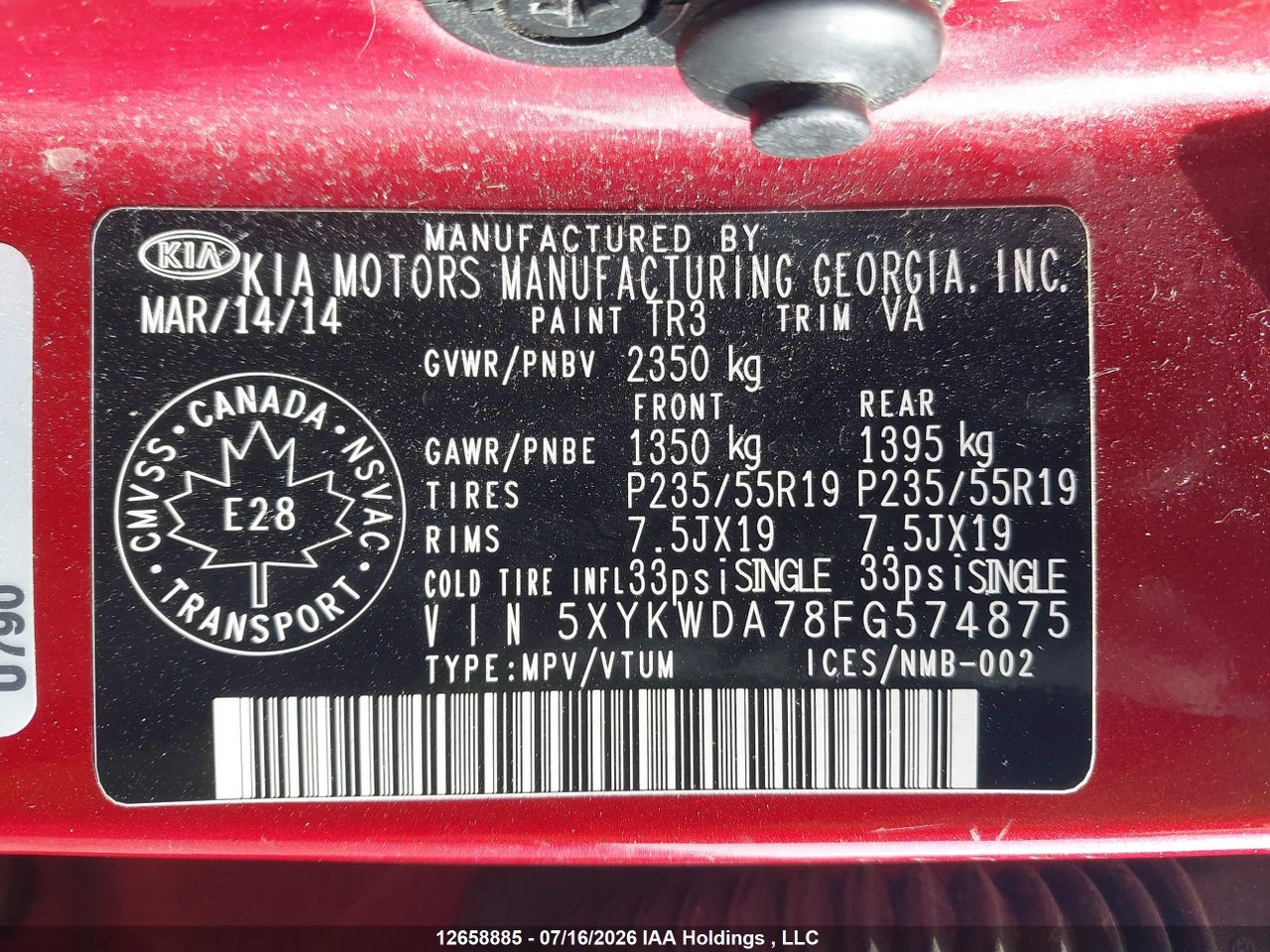 2015 KIA SORENTO SX thumbnail 10
