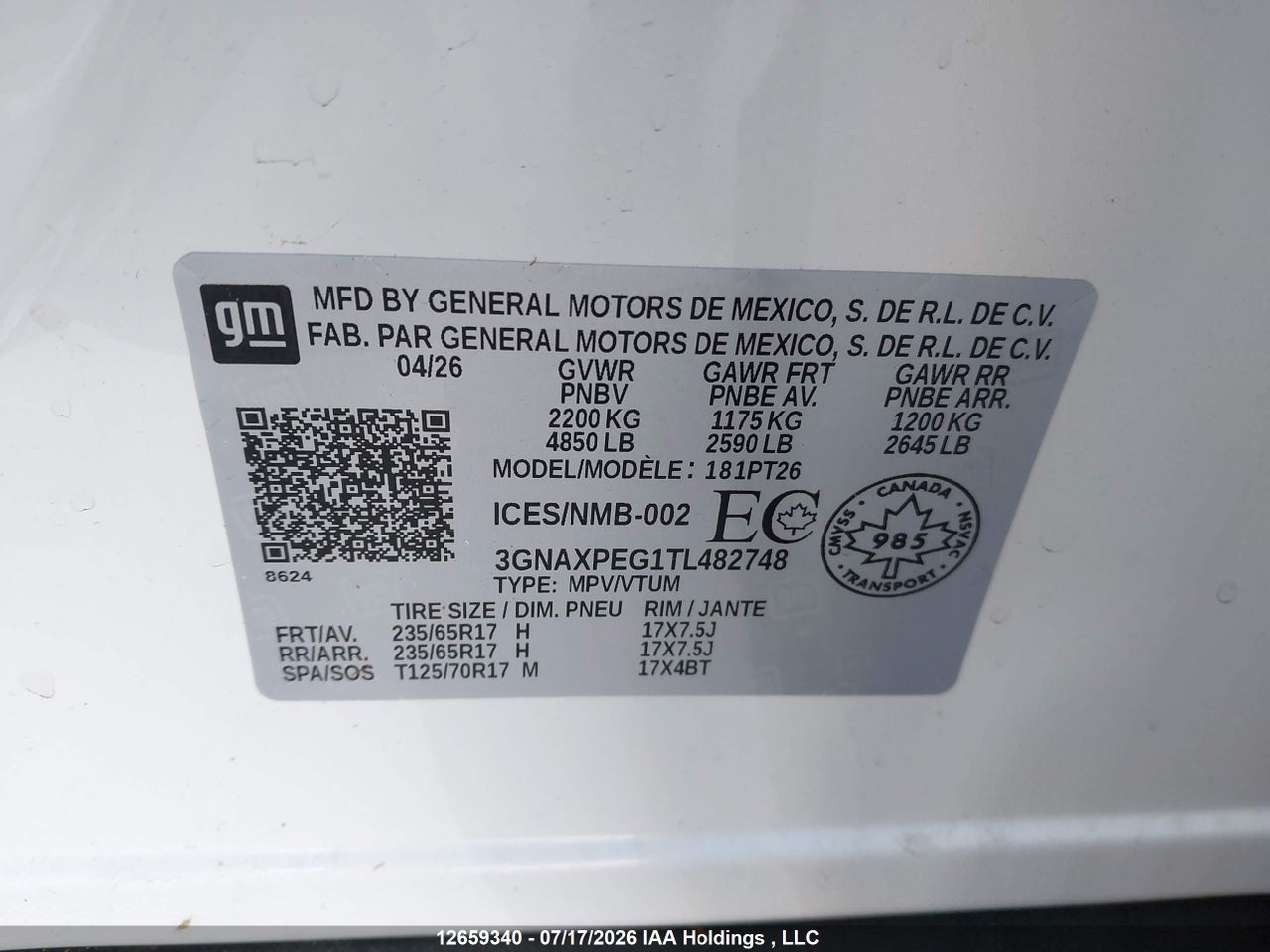 2026 CHEVROLET EQUINOX LT thumbnail 10