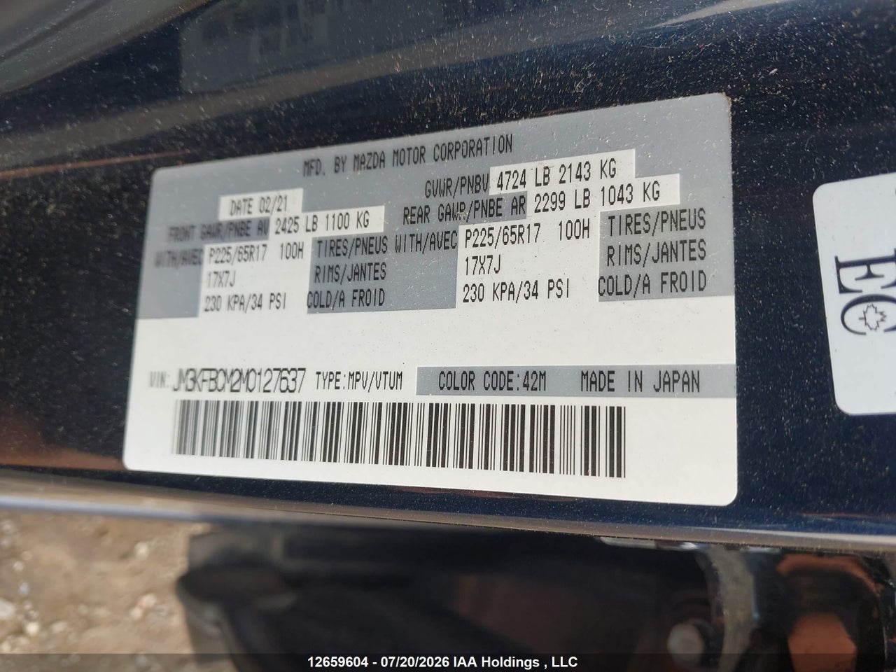 2021 MAZDA CX-5 GS/KURO EDITION/SIGNATURE thumbnail 10